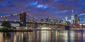 New York Skyline - Brooklyn Bridge 2016 (4) van Tux Photography