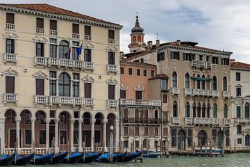 Paleizen langs Canal Grande van Albert Mendelewski