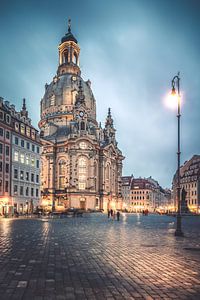 Neumarkt Dresden avec Frauenkirche sur Munich Art Prints