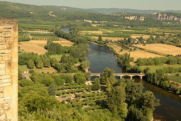 uitzicht over de rivier de Dordogne van M. B. fotografie