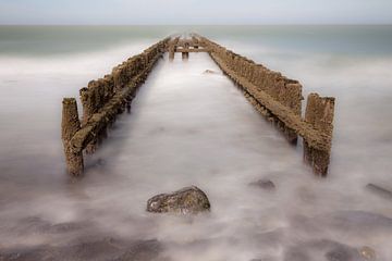 Golfbrekers bij Domburg (Nederland)