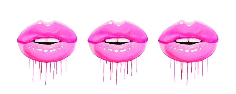 Pink lips by Vitor Costa