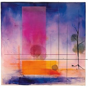 Abstrakt in Aquarell 209954