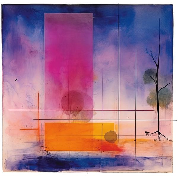 Abstrakt in Aquarell 209954 von Abstraktes Gemälde