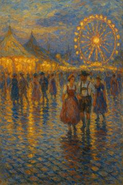 Oktoberfest Dämmerung Reflexionen von Travel Shop