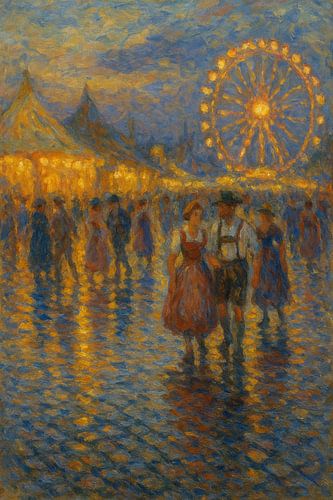 Oktoberfest Schemer Reflecties