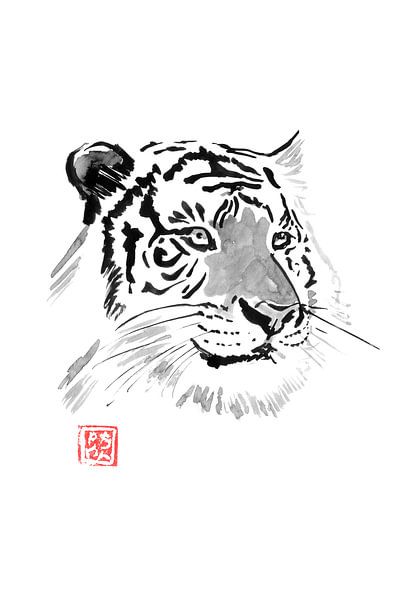 white tiger by Péchane Sumie