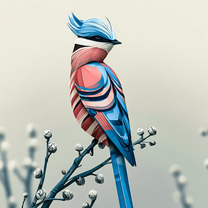 The Cheerful Crested Tit from the Photo Hide