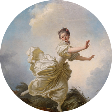 Jean-Honore Fragonard. The Feigned Flight 
