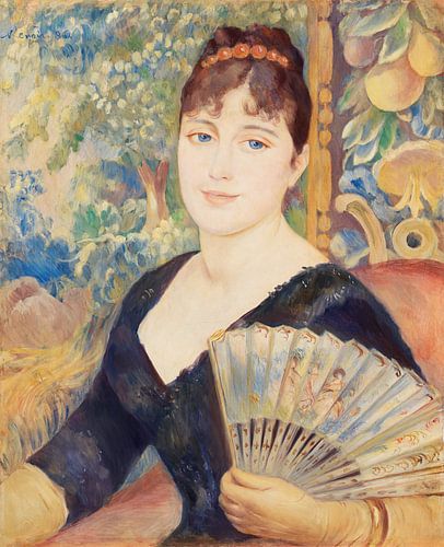 Vrouw met waaier, Renoir (1886)