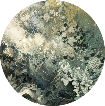 Abstract Schilderij | Hidden Floral Universe