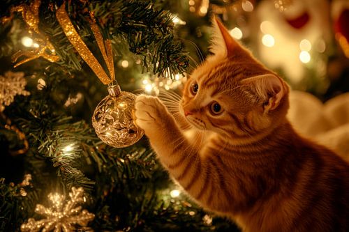 La joie de Noël des chats