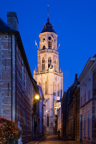 Lier Sint Gummaruskerk by night