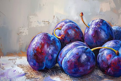 Schilderij Pruimen