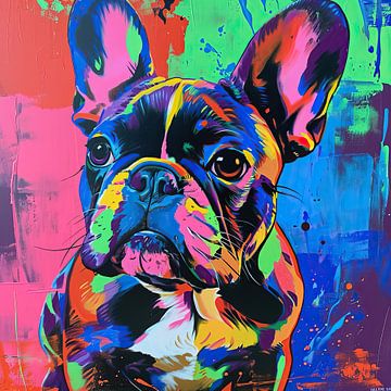 Pop Art Bulldogge von Wunderbare Kunst
