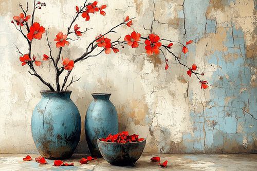 The power of Red Blossom Branches iii