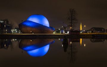 Infoversum at night, Groningen van Koos de Wit