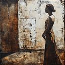 Silent Contemplation | Abstract Woman by ARTEO Paintings thumbnail
