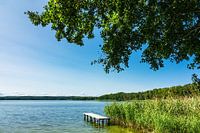 Landscape on a lake in Lindenhagen, Germany