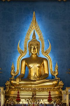 Buddha at Wat Benchamabopit in Bangkok, Thailand by Walter G. Allgöwer