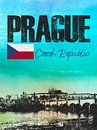Praag Tsjechische Republiek van Printed Artings thumbnail
