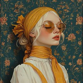 Goldene Frau von Blickfänger Gemälde