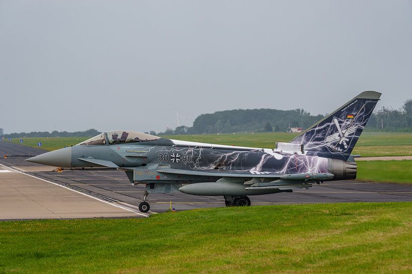 German Eurofighter Typhoon almost ready for take-off. by Jaap van den Berg