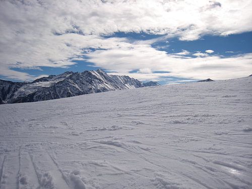 Austria mountain in the snow