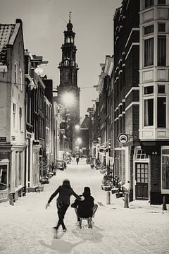 Winter in Amsterdam van Tom Elst