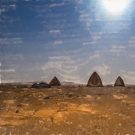 The tombs of Dongola under the desert sun by Frank Heinz