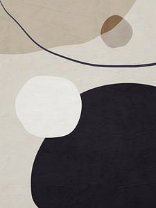 Moderne Abstrakte Organische Geometrische Farbkunst