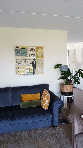 Customer photo: I LIKE IT HERE by db Waterman, on canvas