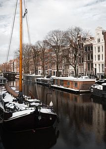 Huizen op Keizersgracht, Amsterdam van Lorena Cirstea