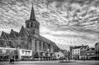 Sint Joriskerk Hof historisch Amersfoort zwartwit van Watze D. de Haan thumbnail