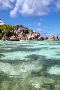 Traumstrand Anse Source d'Argent (La Digue / Seychellen)
