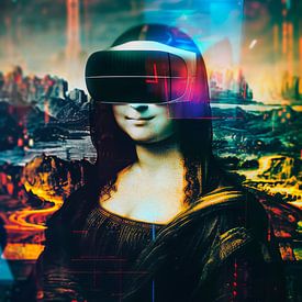 Mona Lisa in het digitale tijdperk van Poster Art Shop
