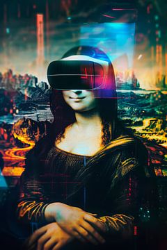 Mona Lisa in het digitale tijdperk van Poster Art Shop
