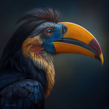 Portrait d'un toucan Illustration sur Animaflora PicsStock