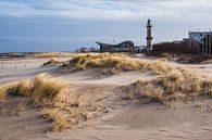 View of the lighthouse and the Teepott in the Baltic resort Warnemünd by Rico Ködder thumbnail