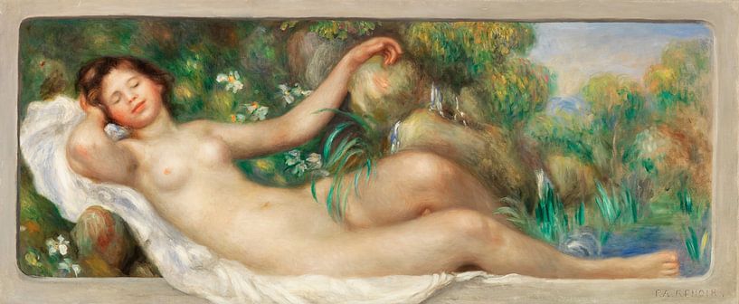 Liggend naakt (La Source), Pierre-Auguste Renoir van Meesterlijcke Meesters