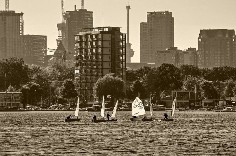 Zeilen op de Kralingse Plas van Frans Blok - foto's, kunst en andere wanddecoratie