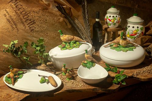 Piccobella tableware with pheasants