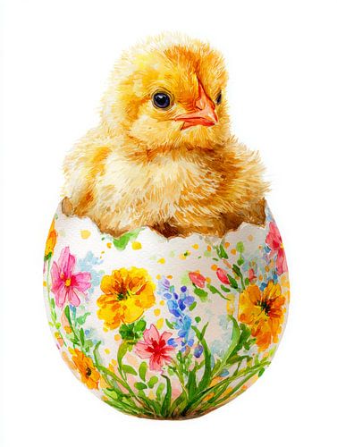 Küken aus Blumentier im frischen Frühlingsstil von But First Framing