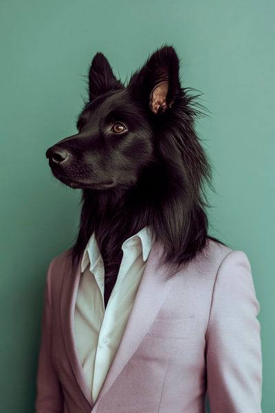 Belgischer Schäferhund von Poster Art Shop