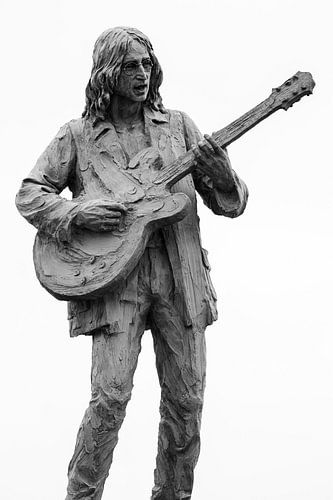 Mémorial John Lennon en noir et blanc