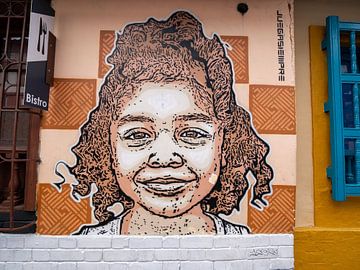 Mural Bogota Colombia van Annemarie Arensen
