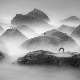 Basalt blocks in Hoek van Holland by Mike Peek