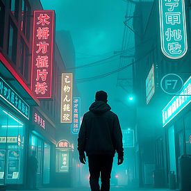 Tokio Regenwandler von Bovi Okta