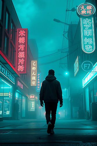 Le marcheur de la pluie de Tokyo