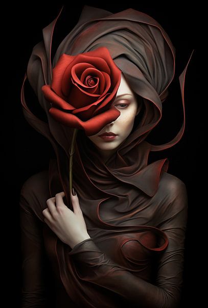 A Single Rose by Jacky